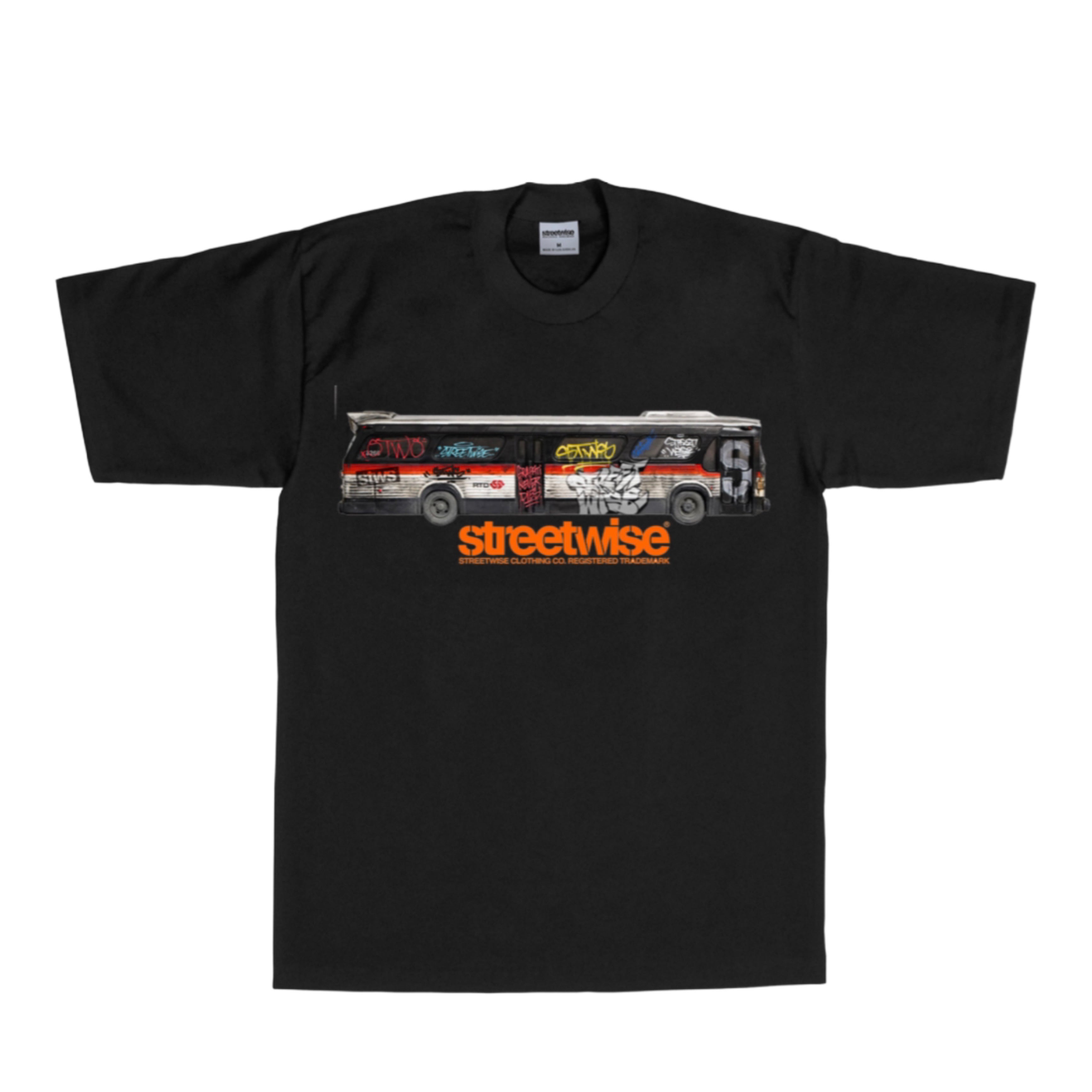 Streetwise Bombshell T-Shirt - 100% Heavyweight Cotton, Black, Regular Fit