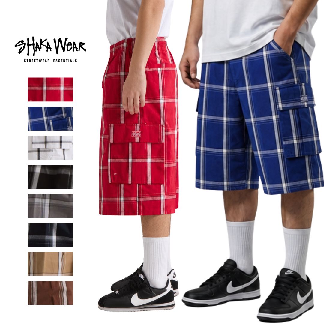 Shaka Wear Plaid Shorts