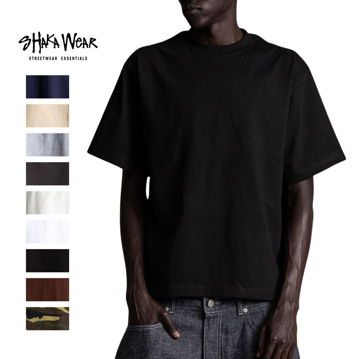 Shaka Wear 7.5oz Max Heavyweight Cropped Tee
