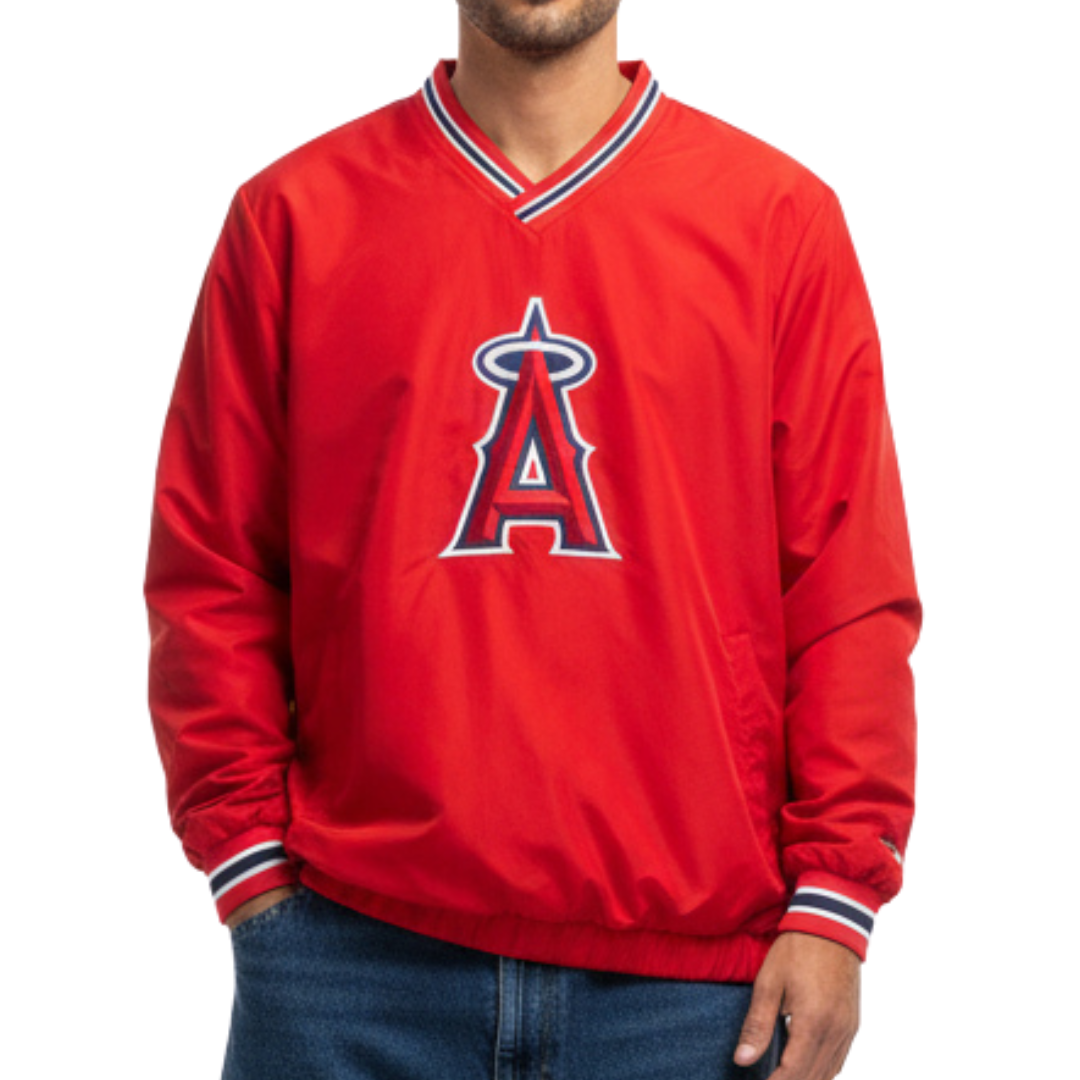 Los Angeles Angels Windbreaker with Pocket - Red