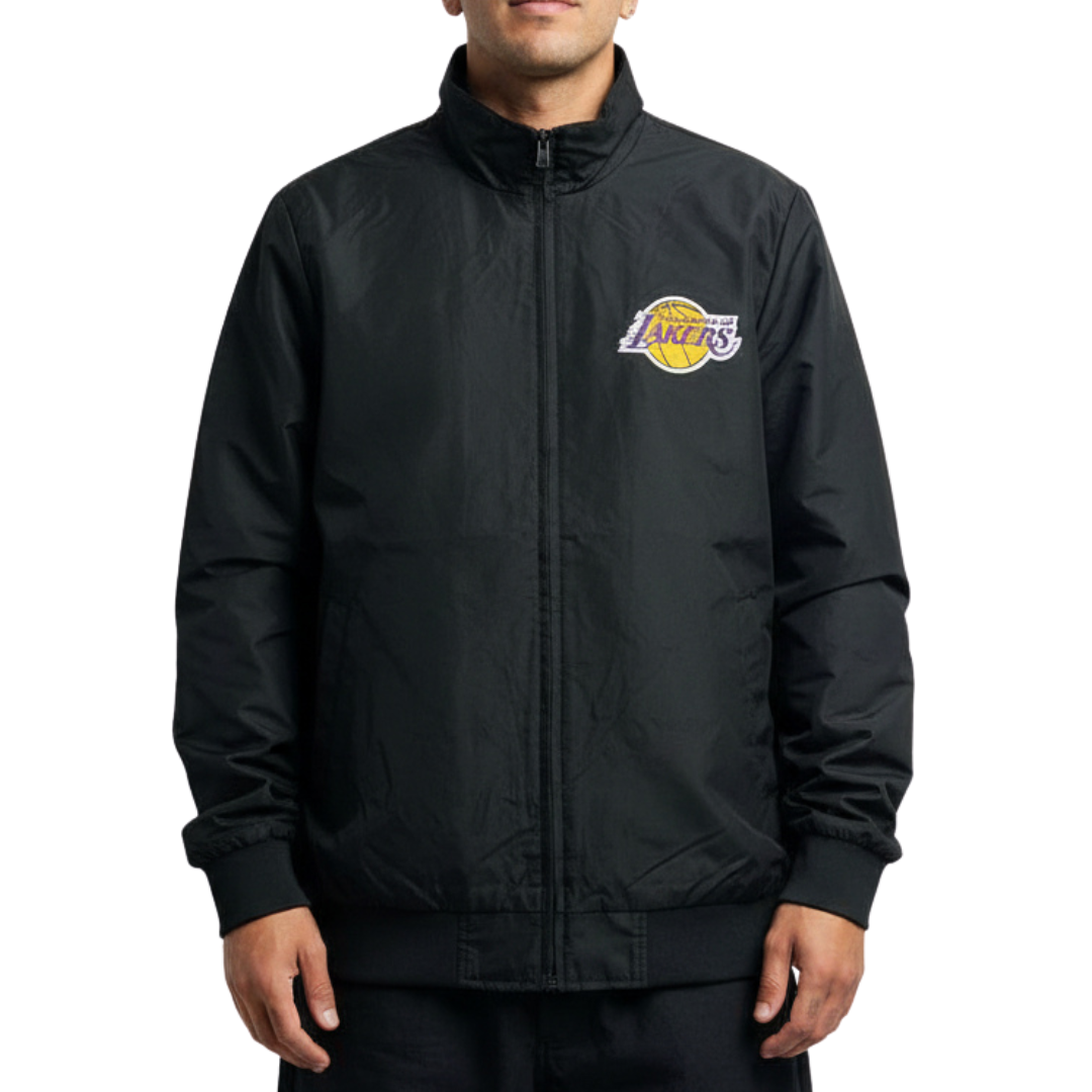 Los Angeles Lakers Zip Windbreaker with Left Chest Team Logo