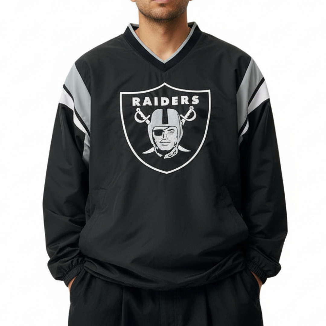 Las Vegas Raiders Windbreaker with Two Pockets
