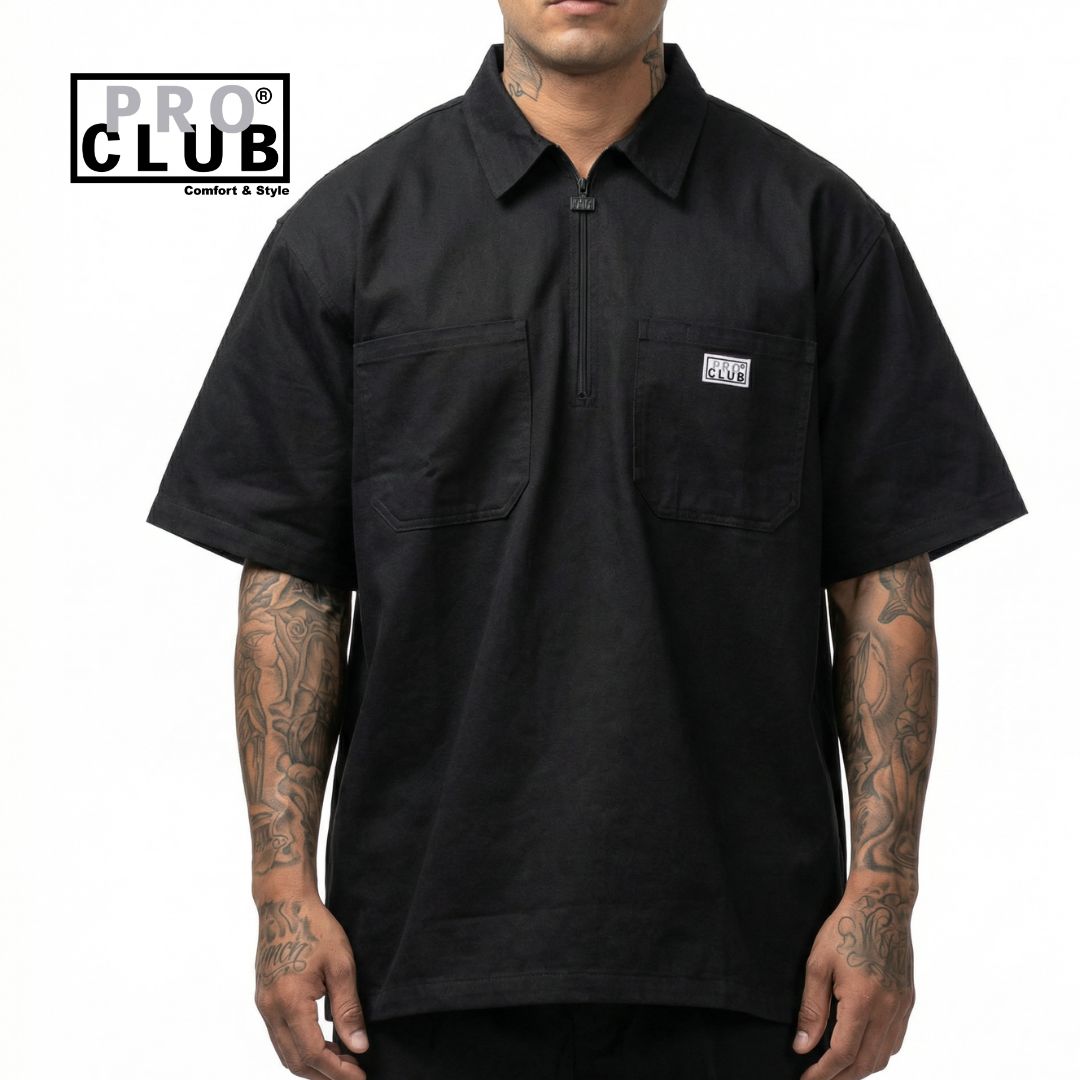 white christmas dresses Pro Club Men's Workwear Mechanic's Long Sleeve Shirt main image 0