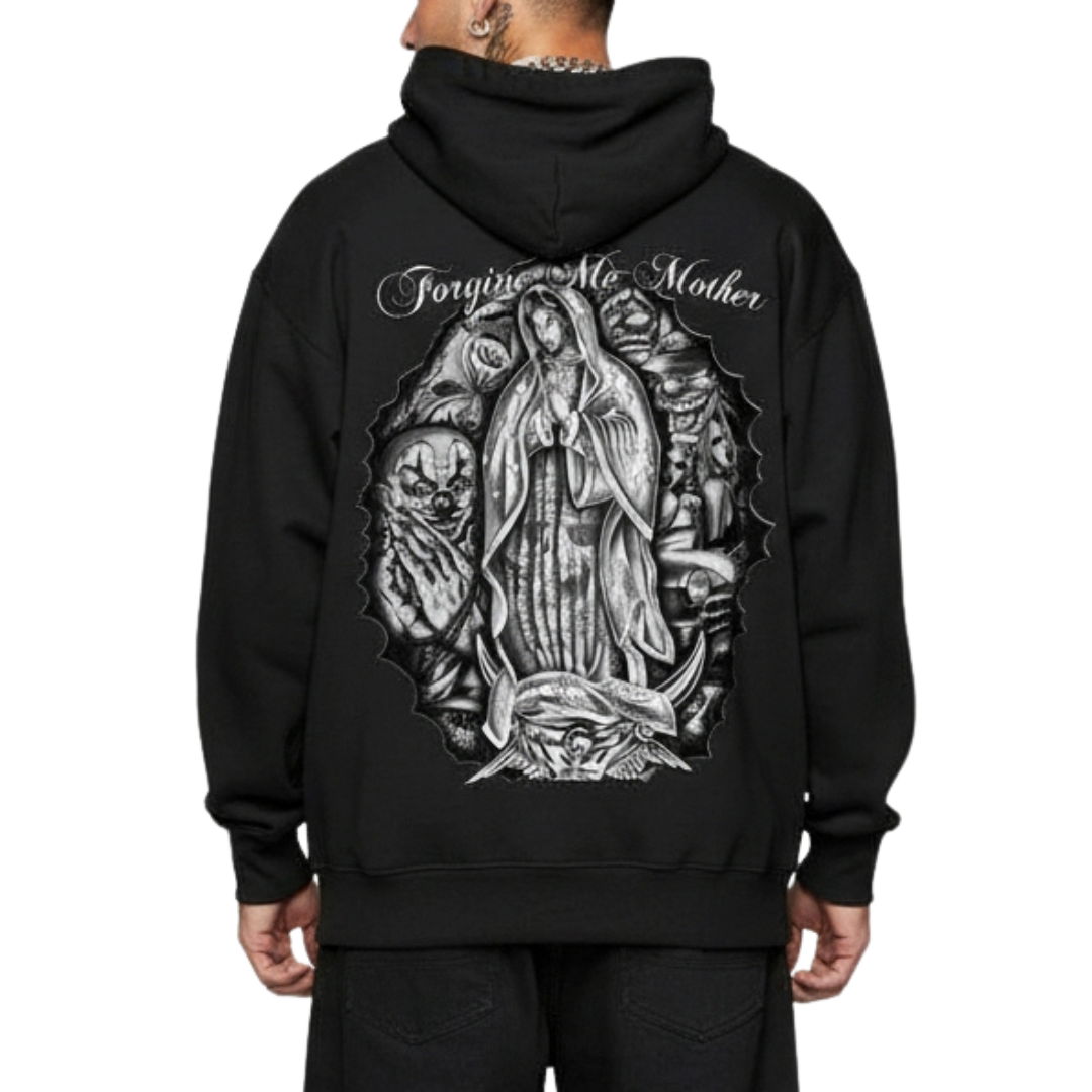 TFashion Graphic Hoodie - Forgive Me Mother