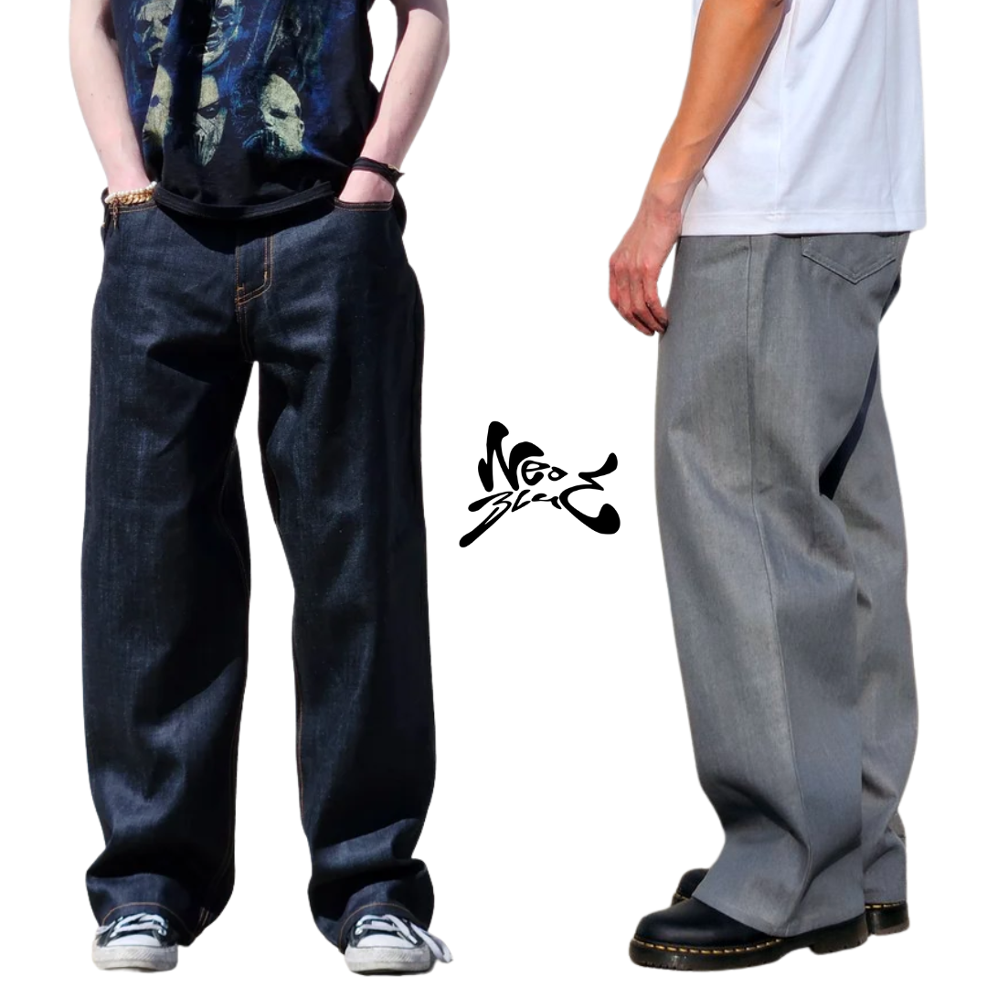 Neo Blue Baggy Pants