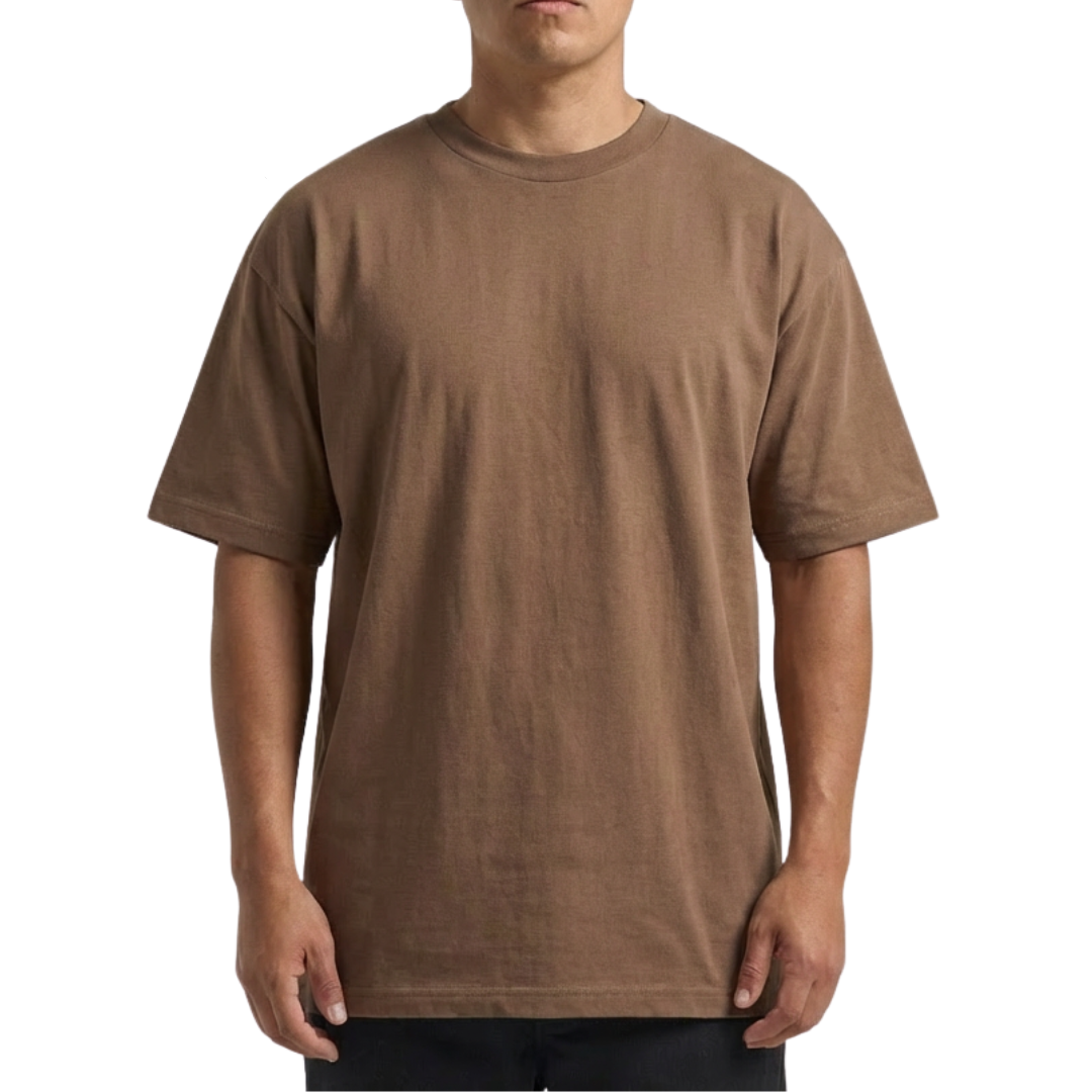 3 PACK Shaka Wear 6.0 oz Active Short Sleeve T-Shirt (White/Black/Brown/Charcoal Grey/Heather Grey/Khaki/Navy)