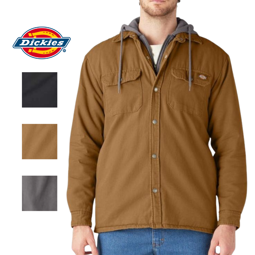 Dickies Water Repellent Duck Hooded Shirt Jacket
