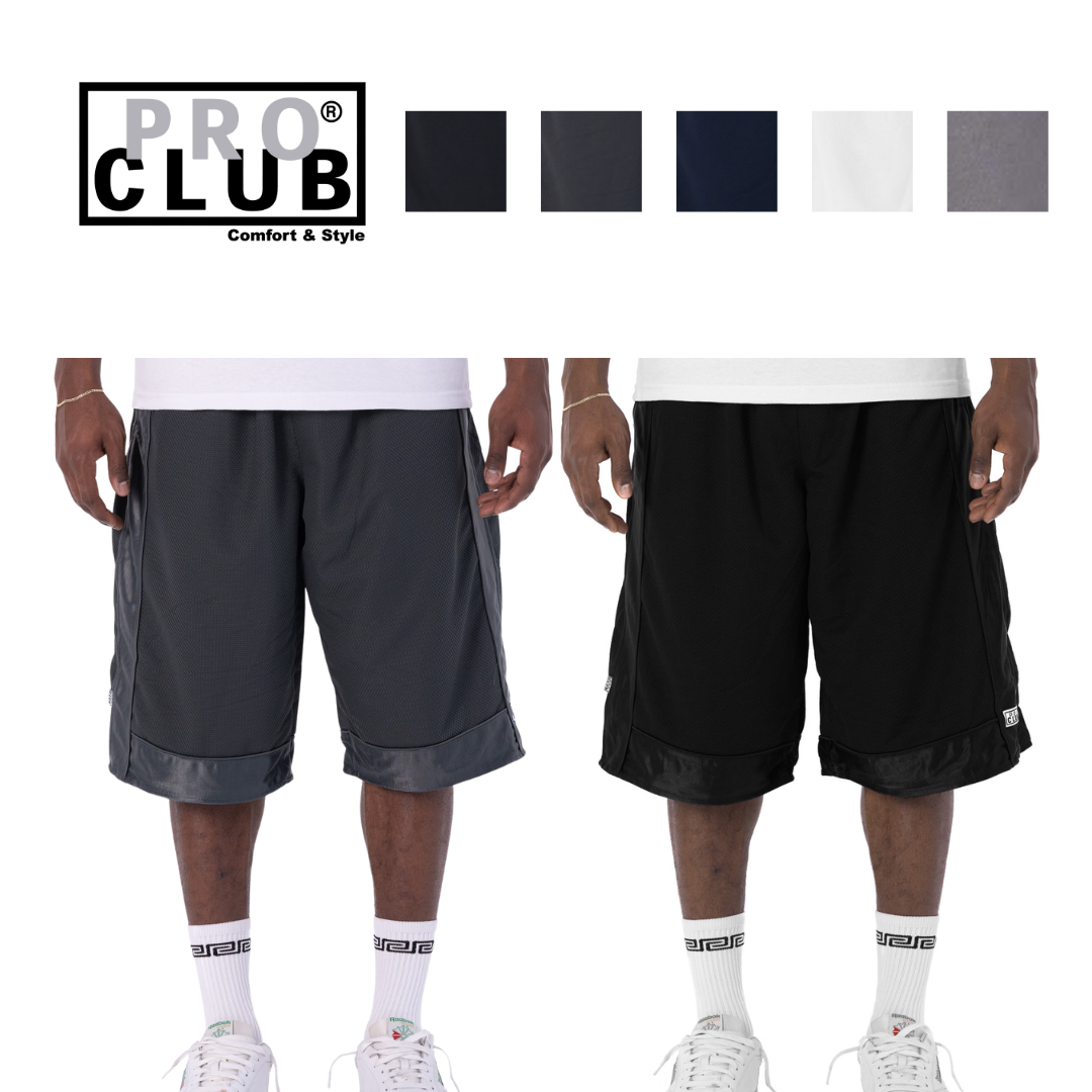 Pro Club Men's Heavyweight Mesh Basketball Shorts