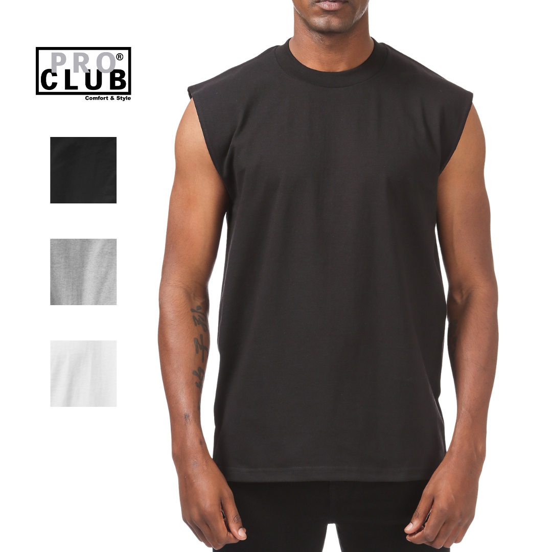 Pro Club Men's Heavyweight Sleeveless Muscle T-Shirt