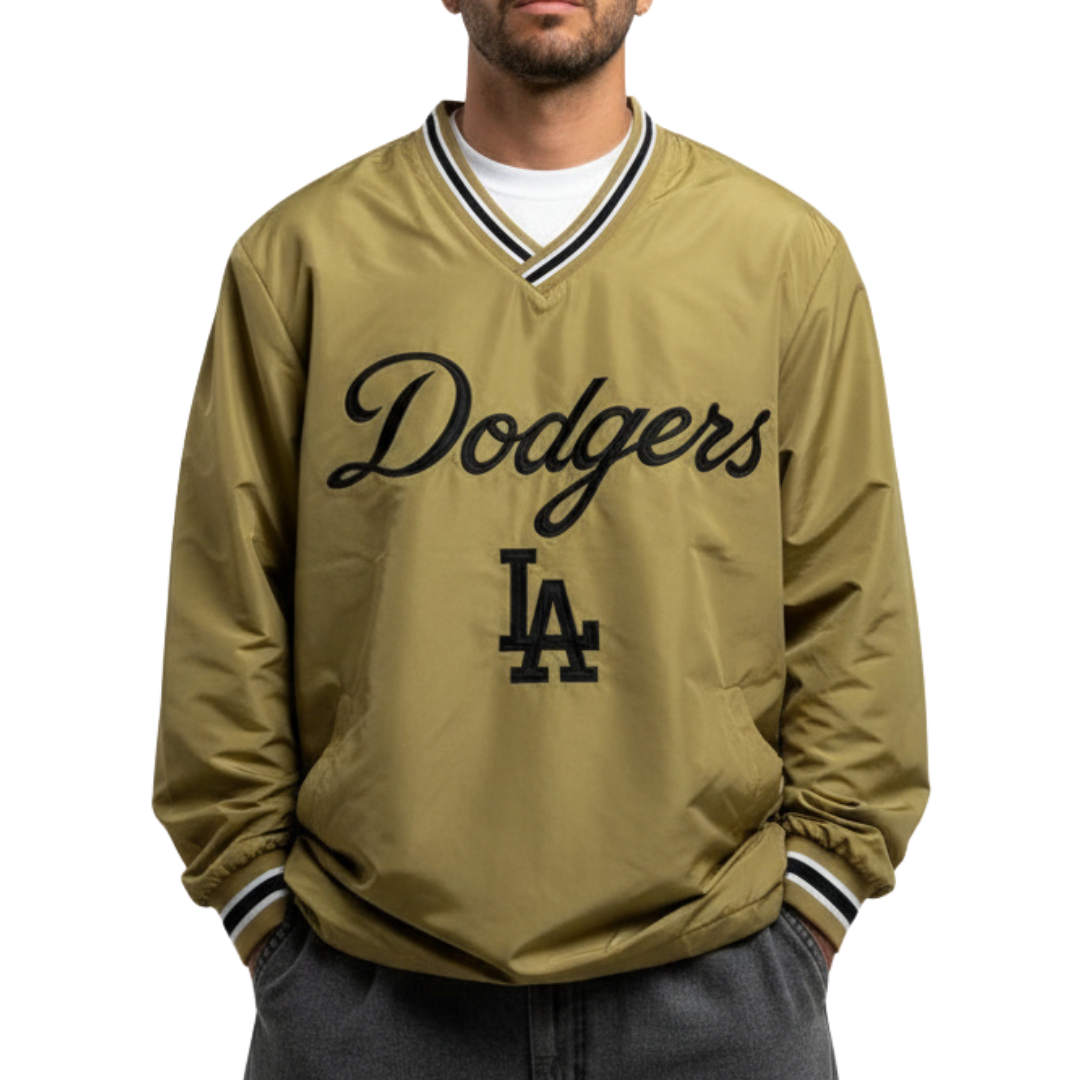 Los Angeles Dodgers Genuine Merchandise MLB Windbreaker Mens Jackets - Mustard