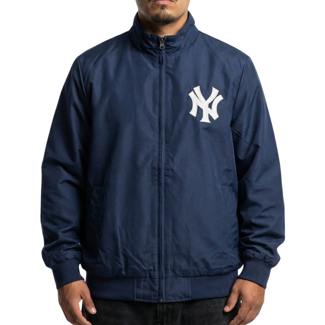 New York Yankees Zip Windbreaker with Left Chest Team Logo