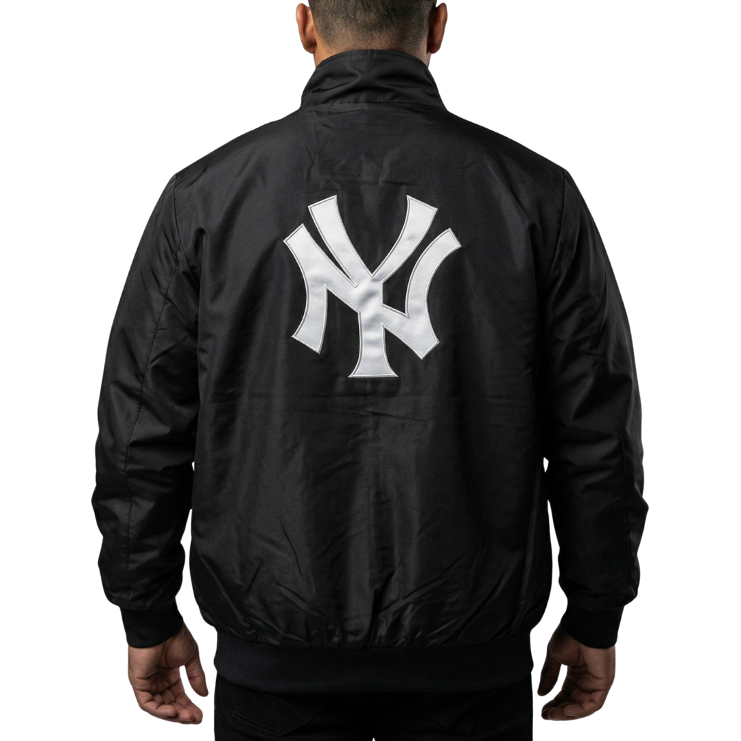 New York Yankees Zipper Windbreaker - Black