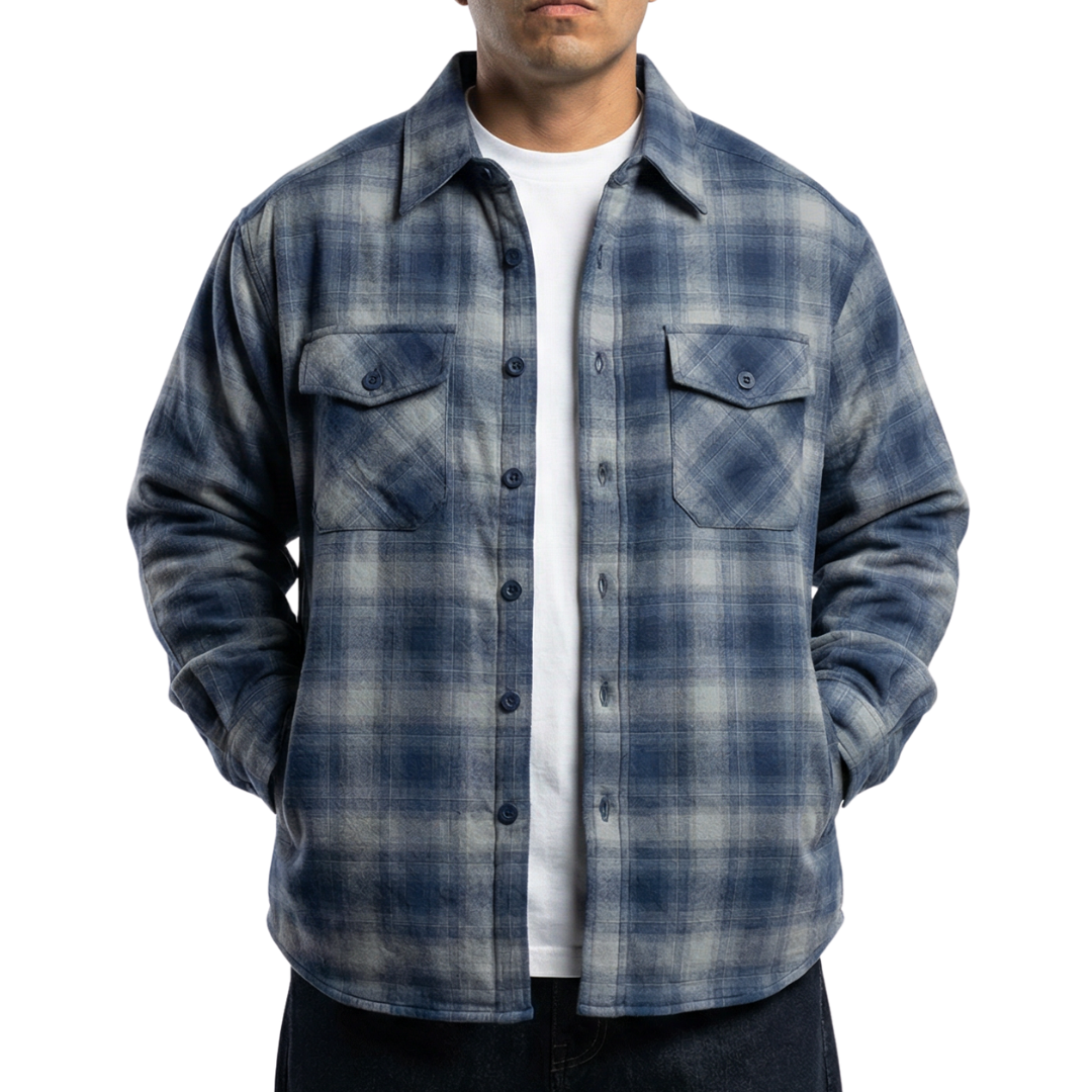 Yago Flannel Jacket with Two Side Pockets