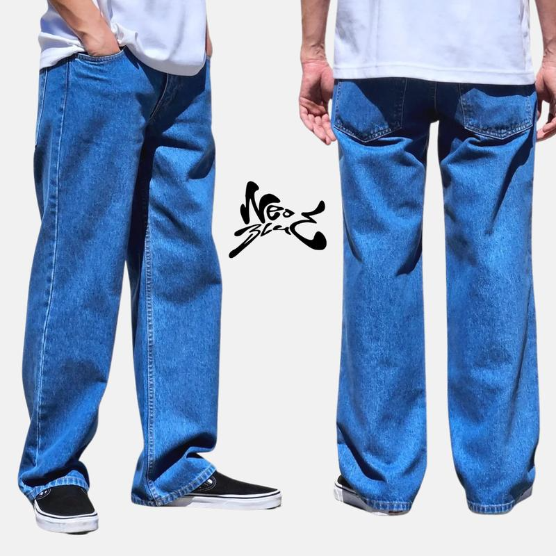 Neo Blue Baggy Pants