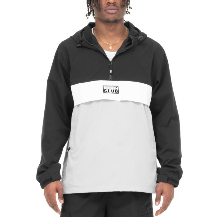 Pro Club Men's Nylon Hooded Pullover Anorak Jacket Pro Club Men's Nylon Hooded Pullover Anorak Jacket