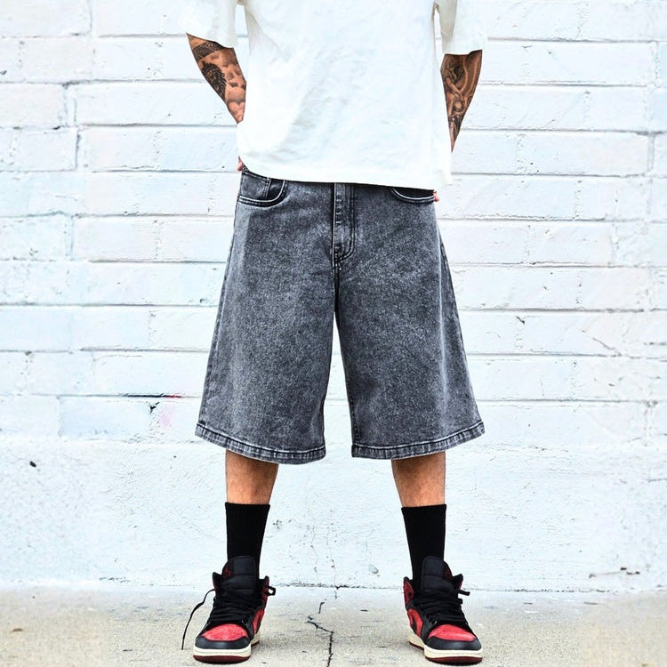 Neo Blue Men's Baggy Denim Shorts