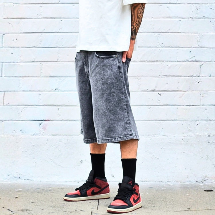Neo Blue Men's Baggy Denim Shorts