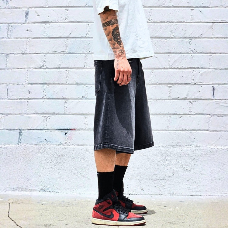 Neo Blue Men's Baggy Denim Shorts