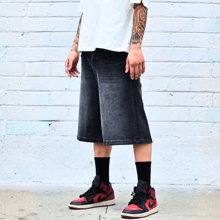 Neo Blue Men's Baggy Denim Shorts