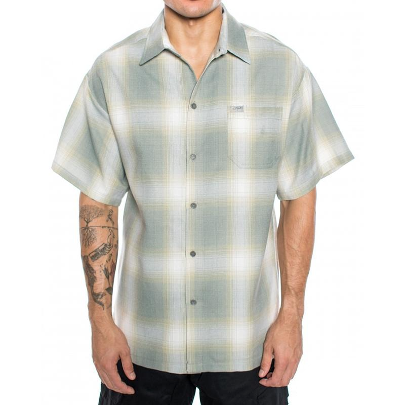 CALTOP Short Sleeve Plaid Flannel Shirts