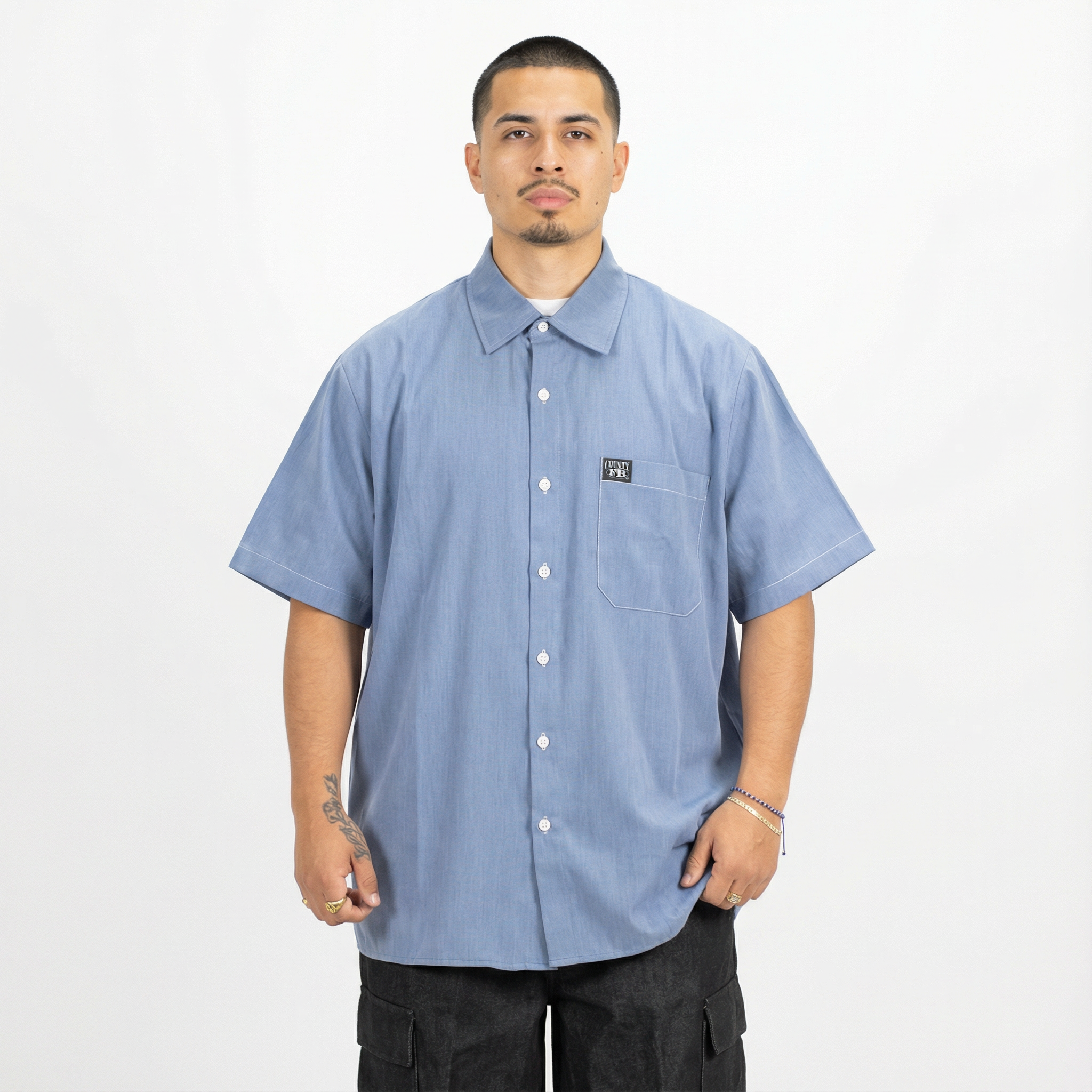 FB County Short Sleeve Chambray Shirt