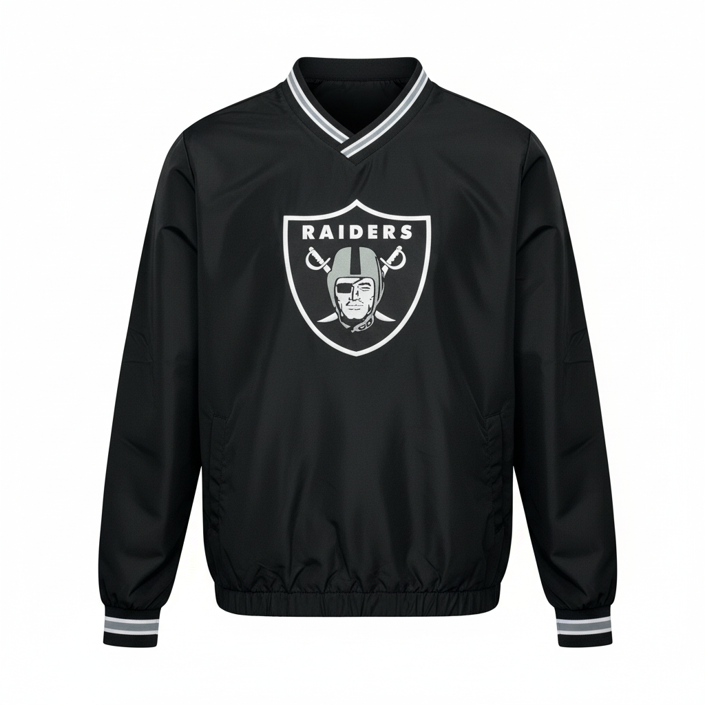 Las Vegas Raiders Windbreaker with Two Pockets
