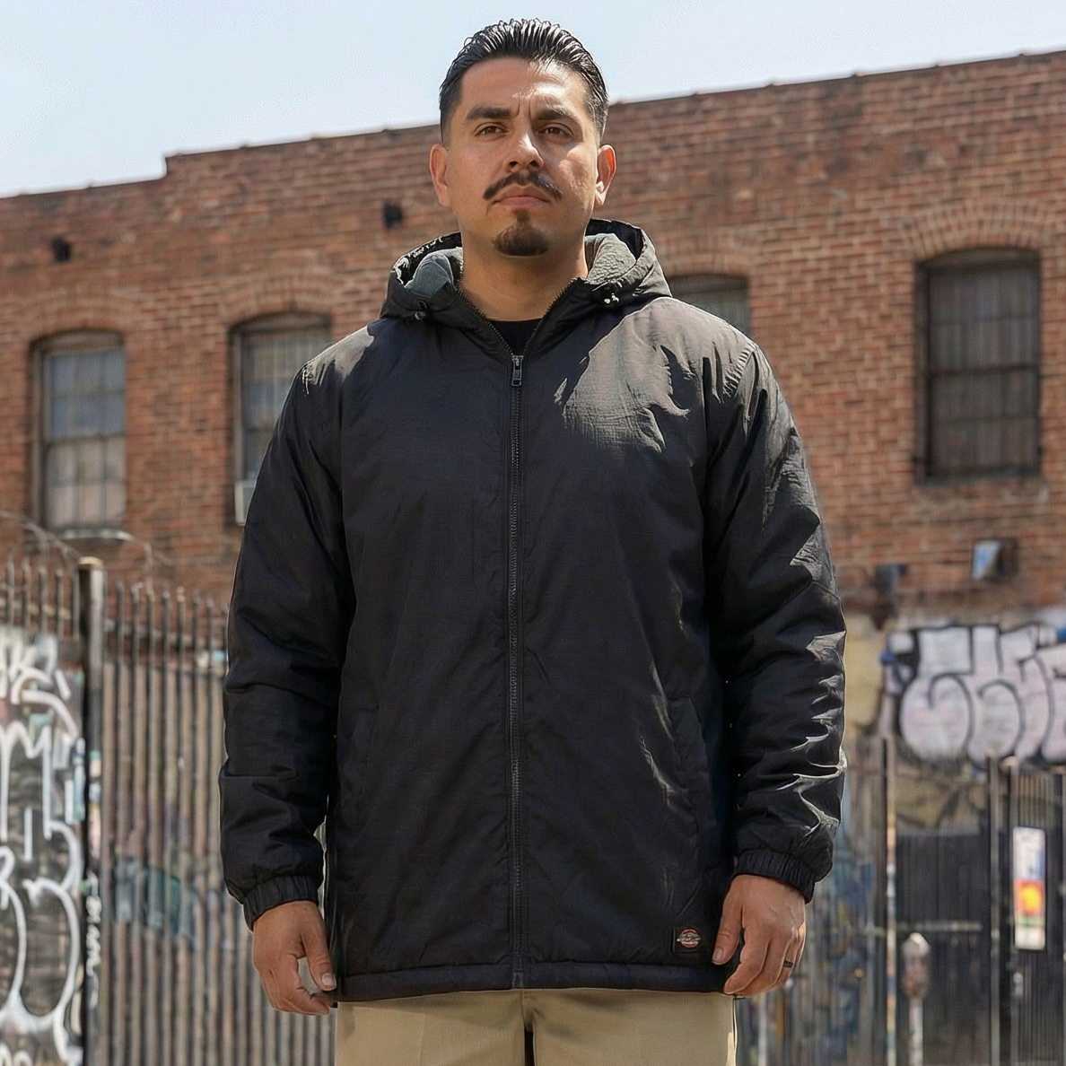 Dickies Fleece Lined Nylon Hooded Jacket