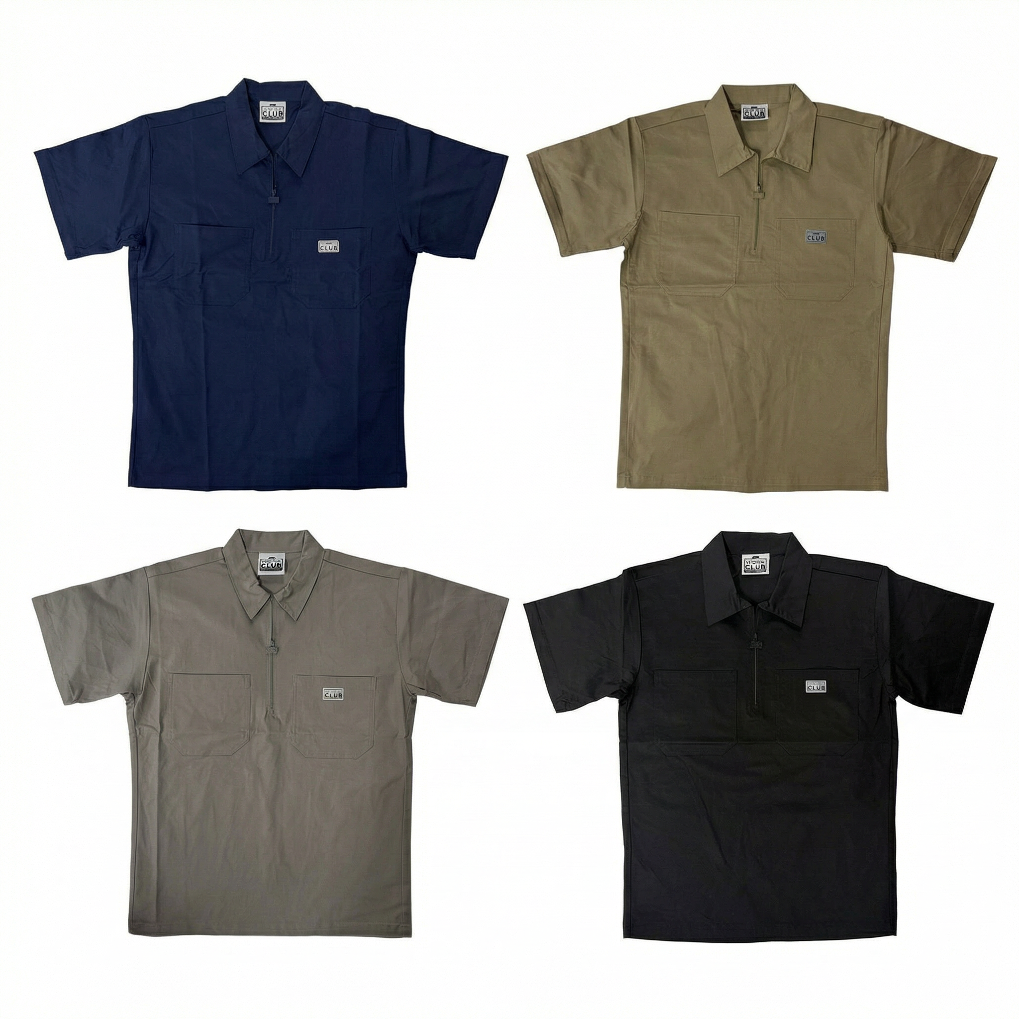 PRO CLUB  シャツ Pro Club Men's Heavyweight Half-Zip Work Shirt