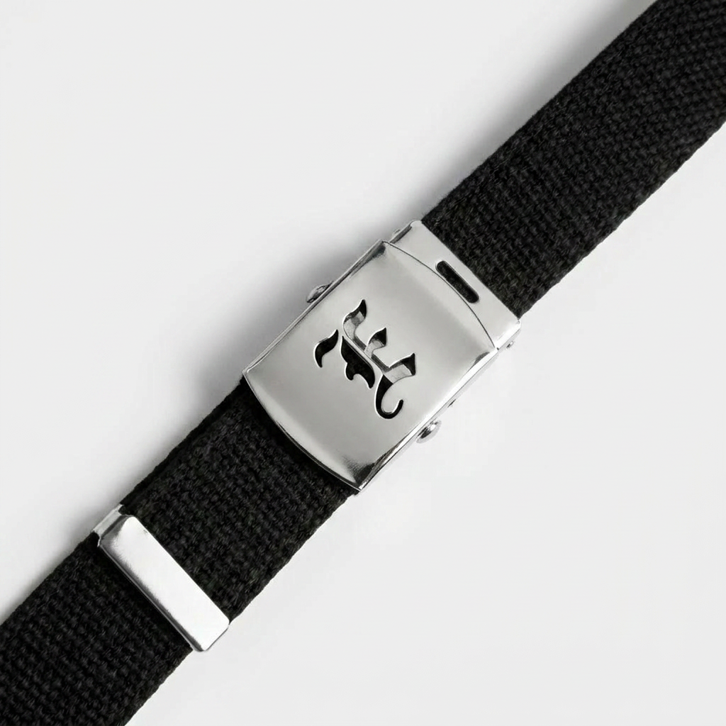 Old School Canvas Web Belt