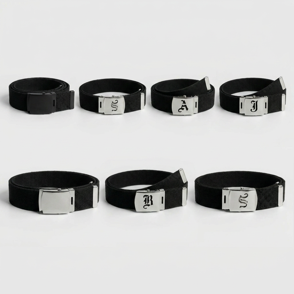 Old School Canvas Web Belt