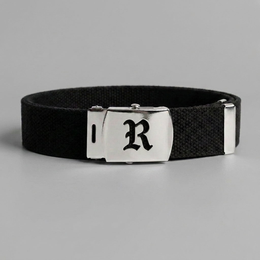 Old School Canvas Web Belt