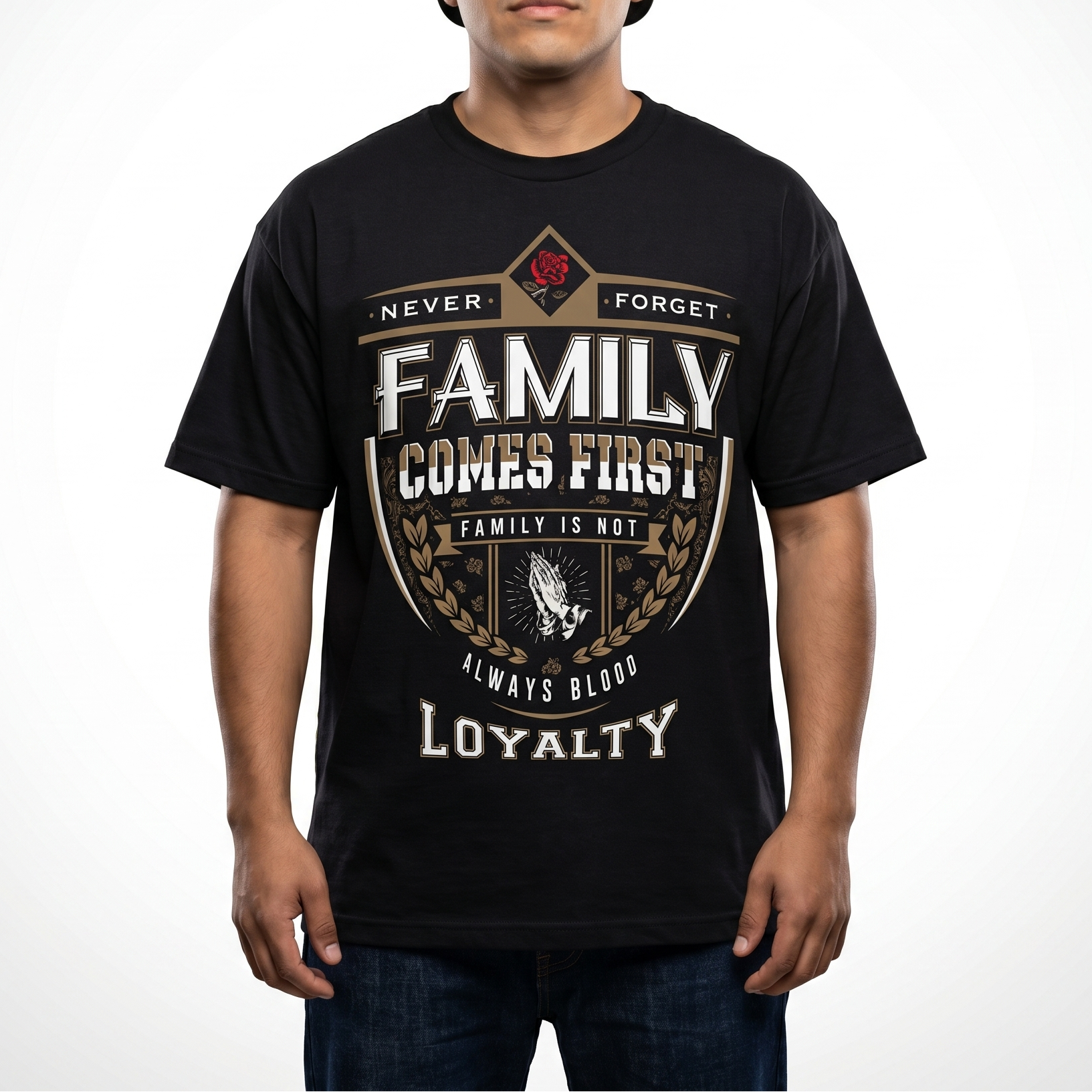 TFashion Graphic Tee - Family Comes First