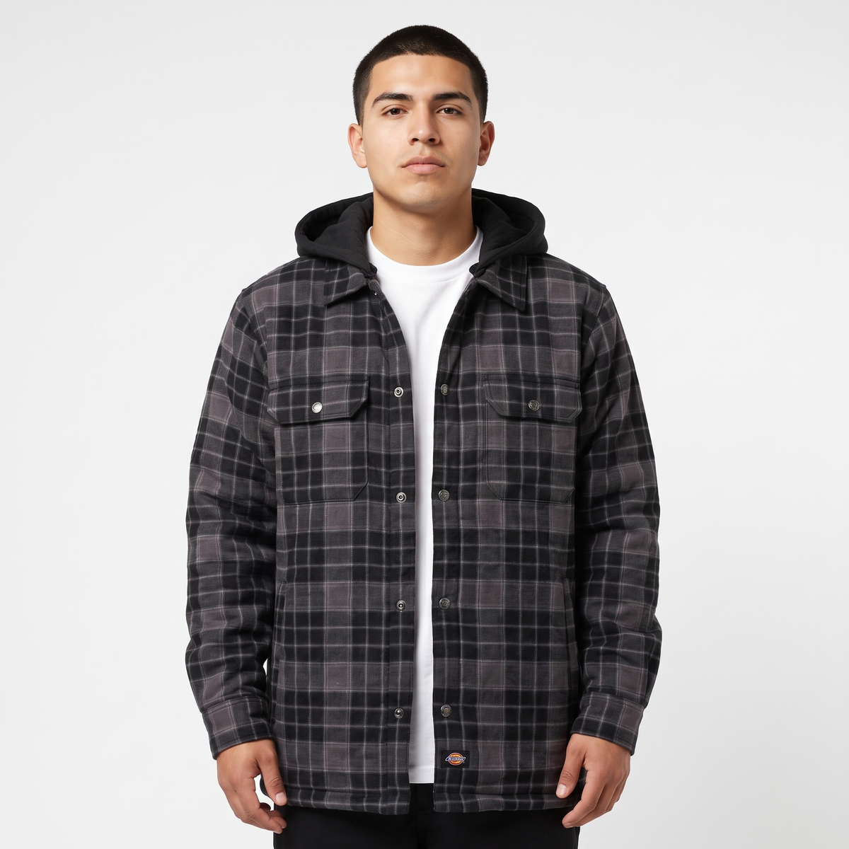 Dickies Flannel Hooded Shirt Jacket
