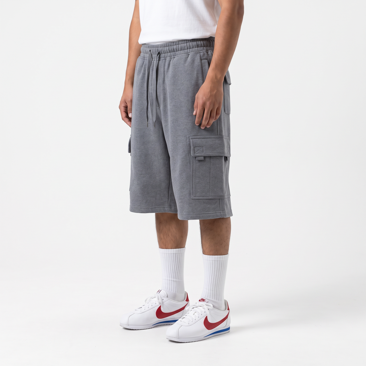 TFashionmart Baggy Fleece Cargo Shorts