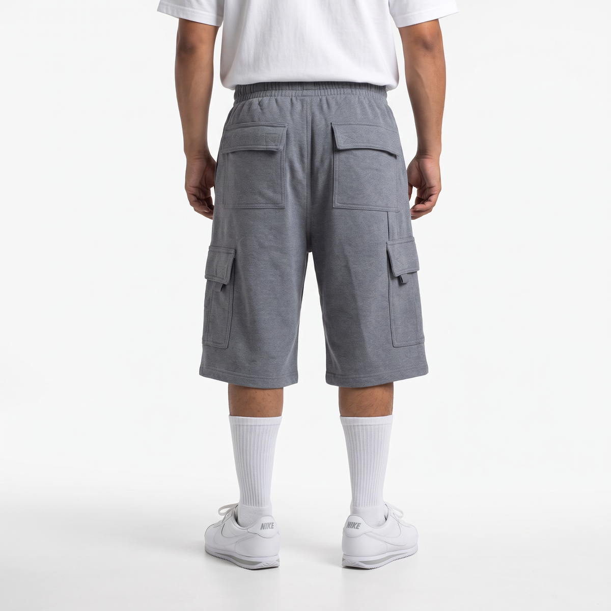 TFashionmart Baggy Fleece Cargo Shorts