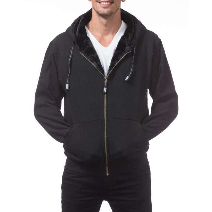 Pro Club Men's Heavyweight Pile Full Zip Hoodie