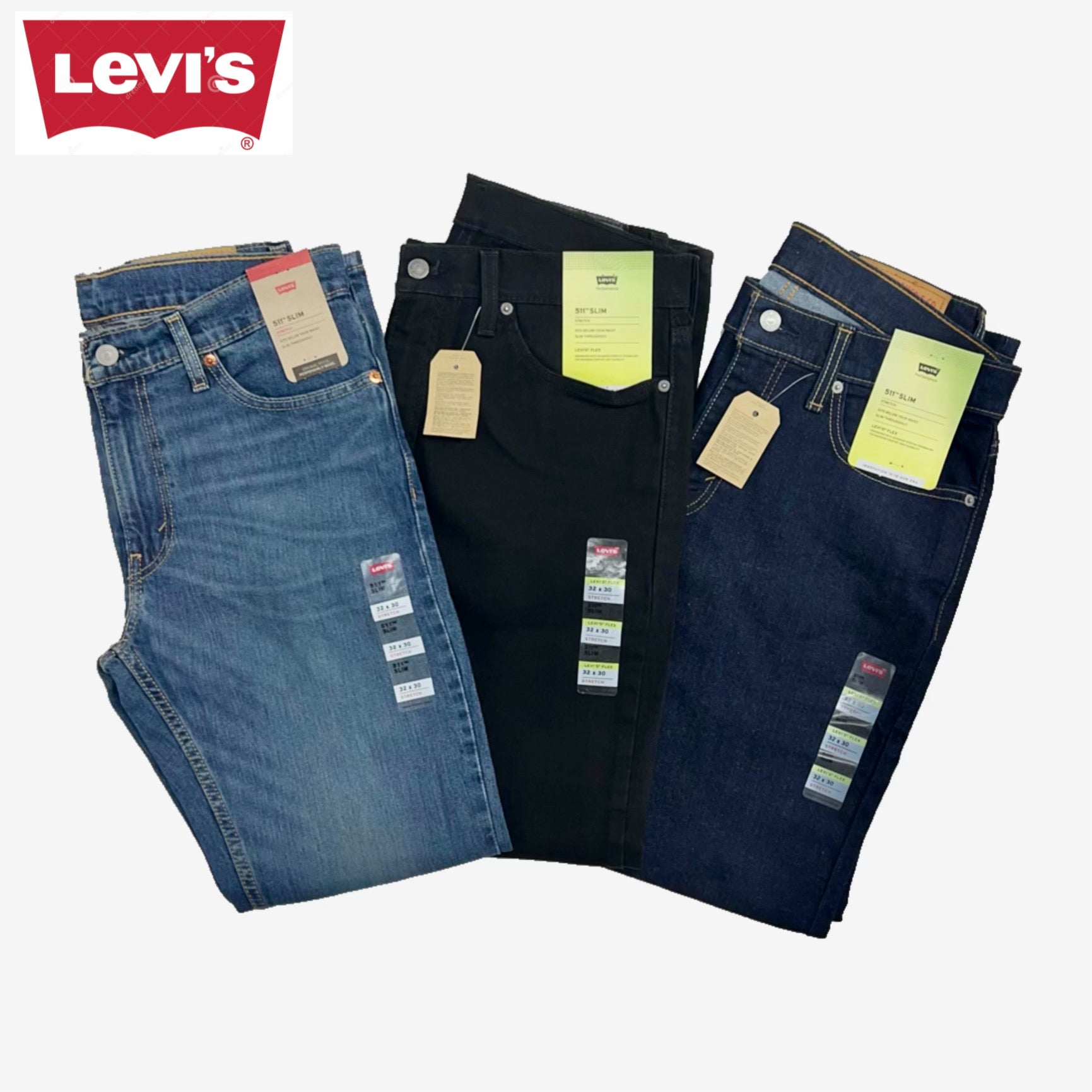 Levi's 511 Slim Fit (Size 30 - 44)