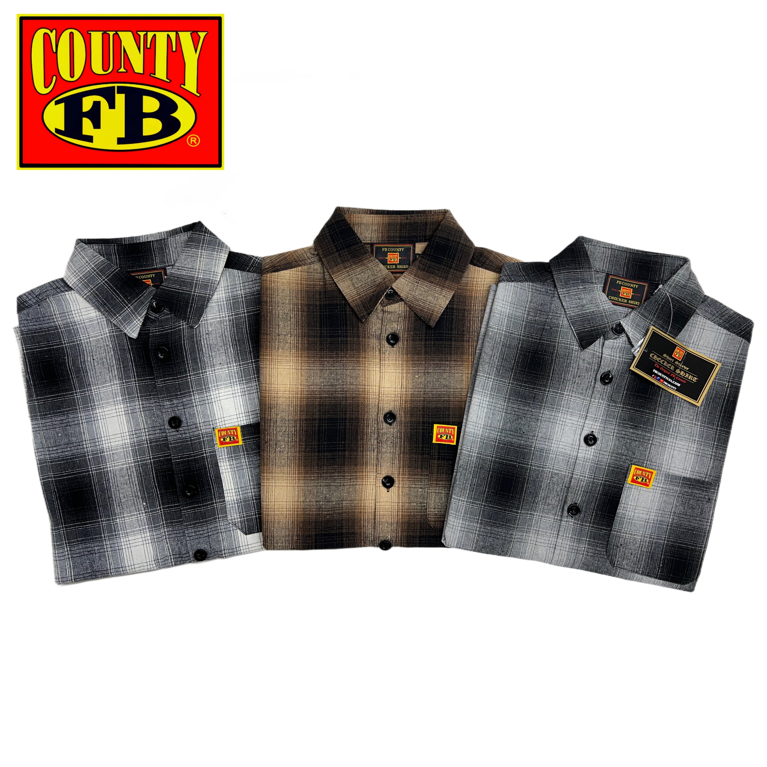 FB County Short Sleeve Checker Flannel Shirt