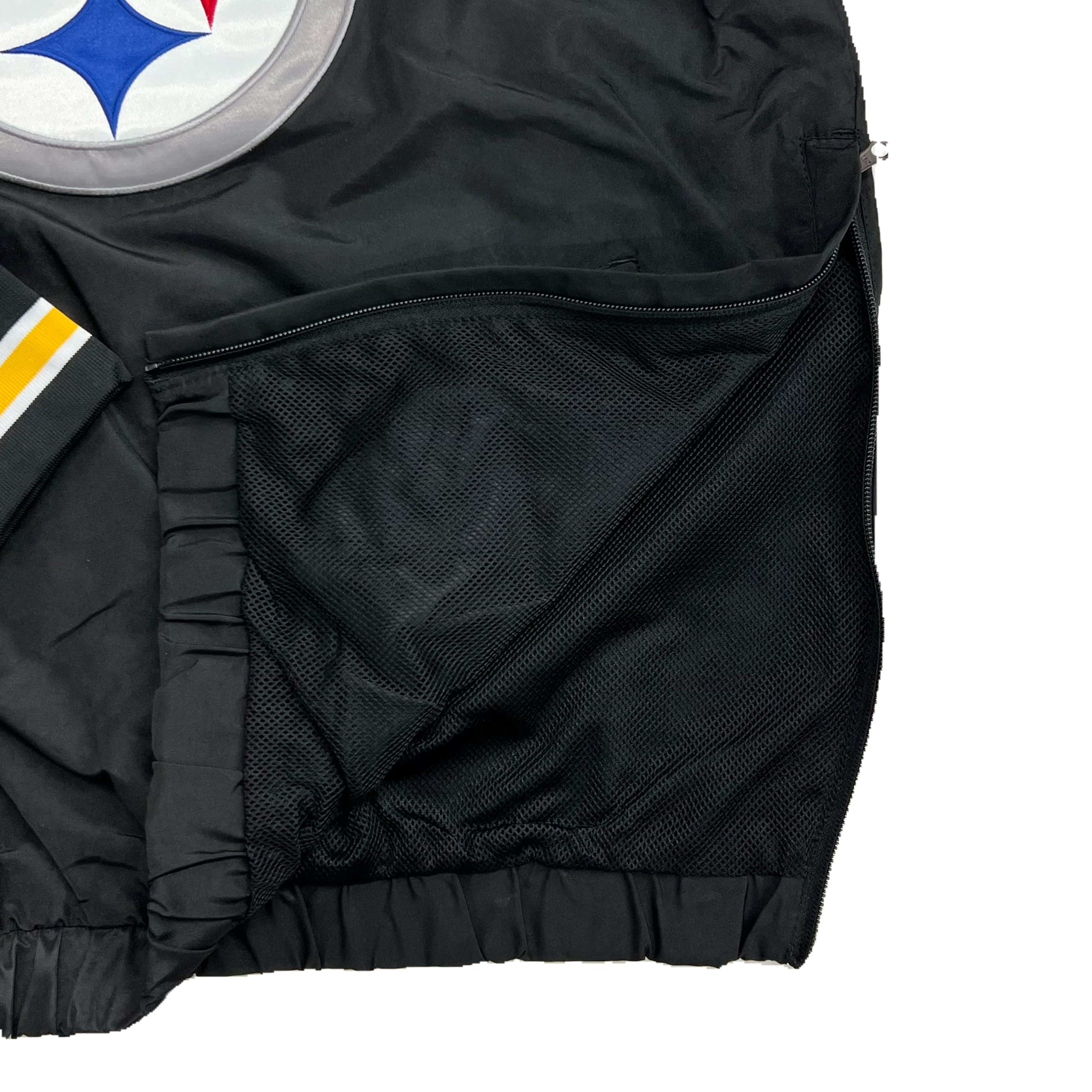 Pittsburgh Steelers Windbreaker with Pocket - Black