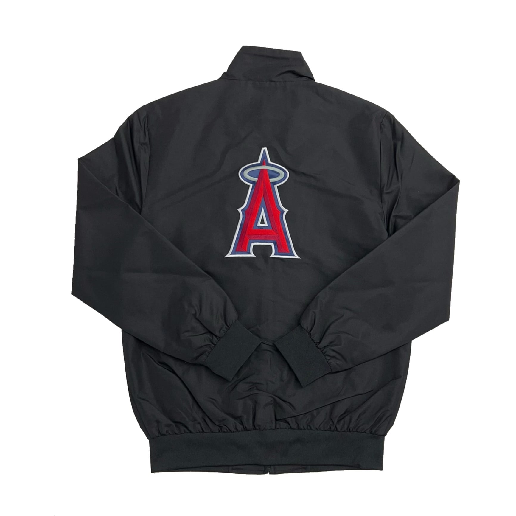 Los Angeles Angels Zipper Windbreaker Jacket - Black
