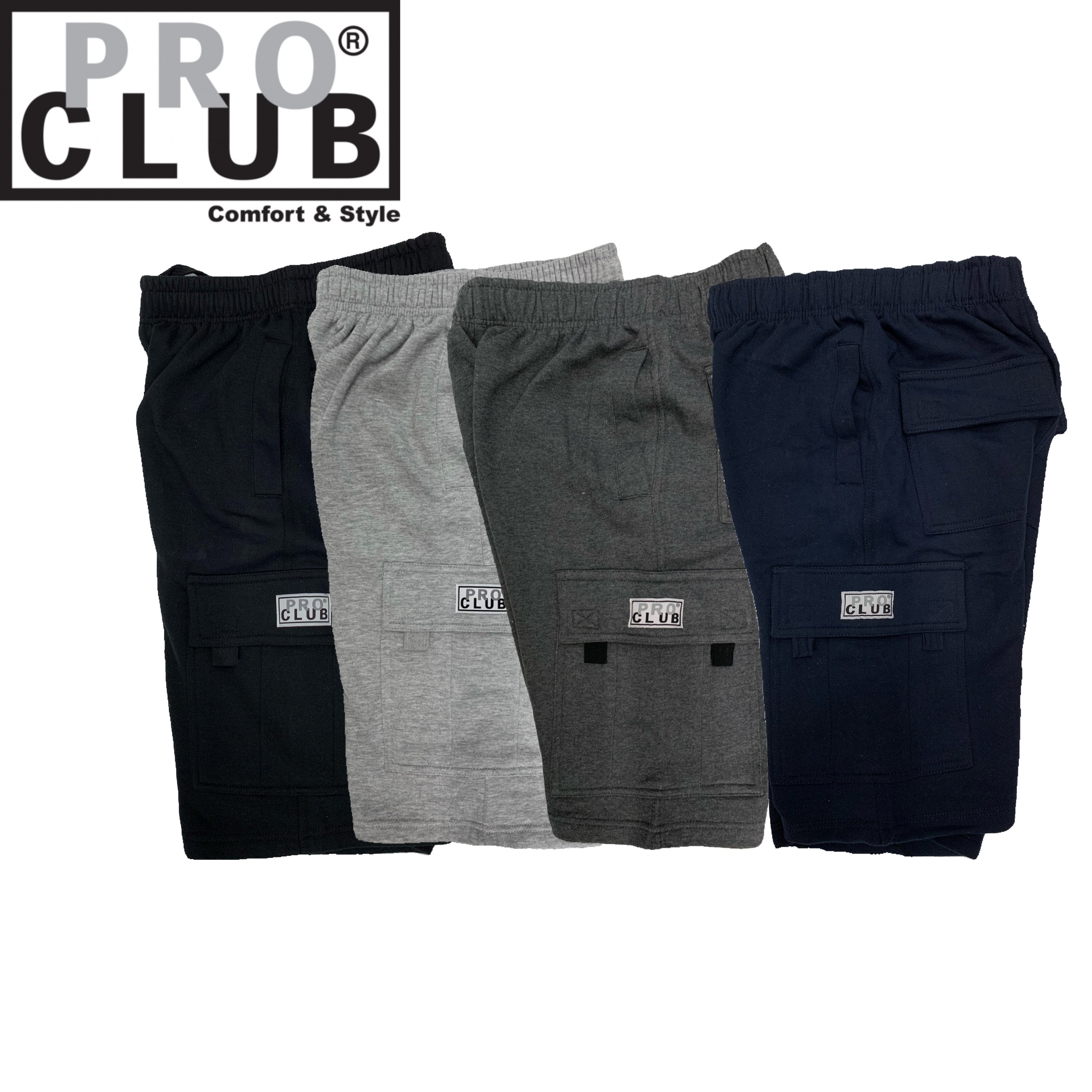 Pro Club Men's Fleece Cargo Shorts
