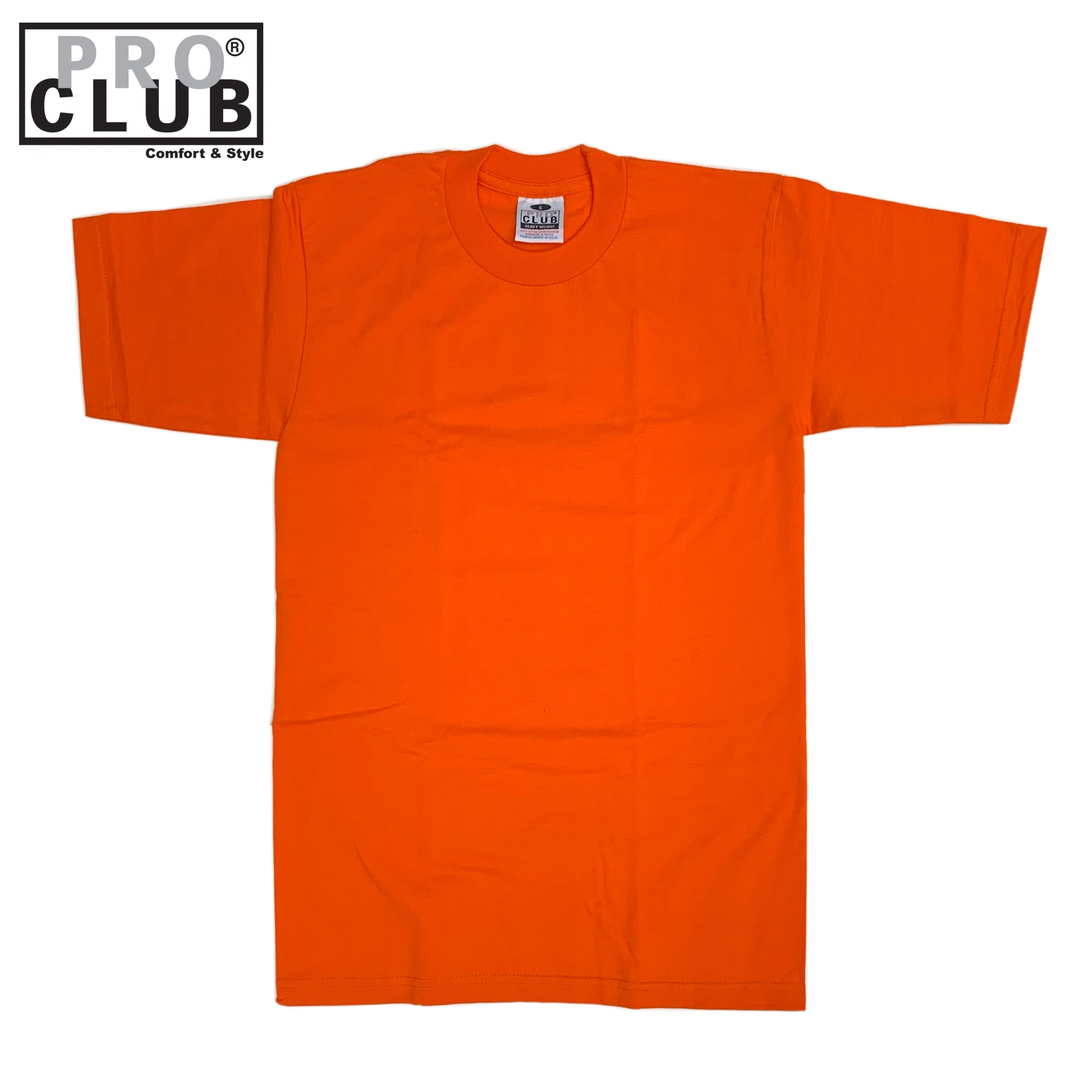 Pro Club Men's Heavyweight Cotton Short Sleeve Crew Neck T-Shirt (More Colors)