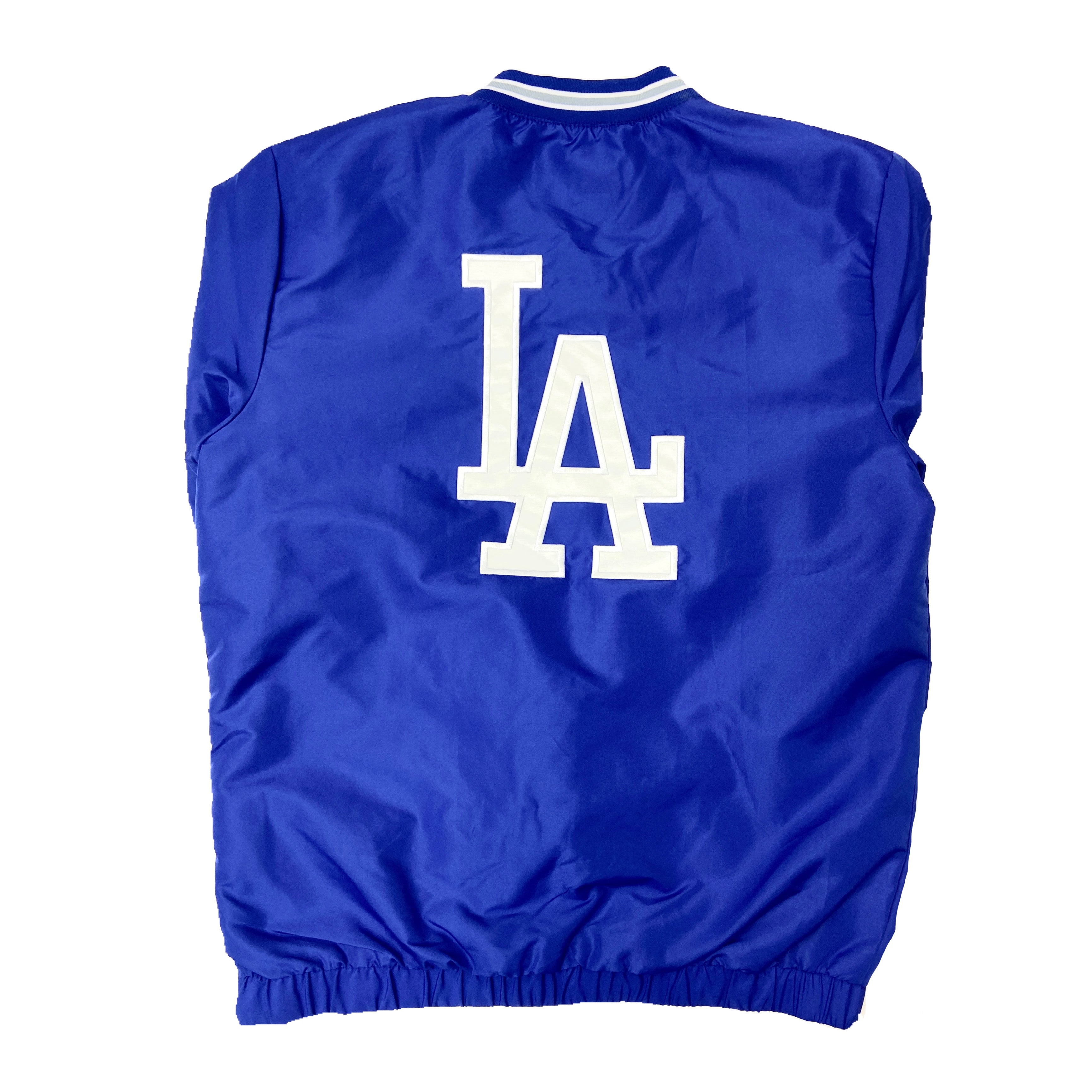 Men's Bomber Blue LA Dodgers Leather Jacket - Films Jackets