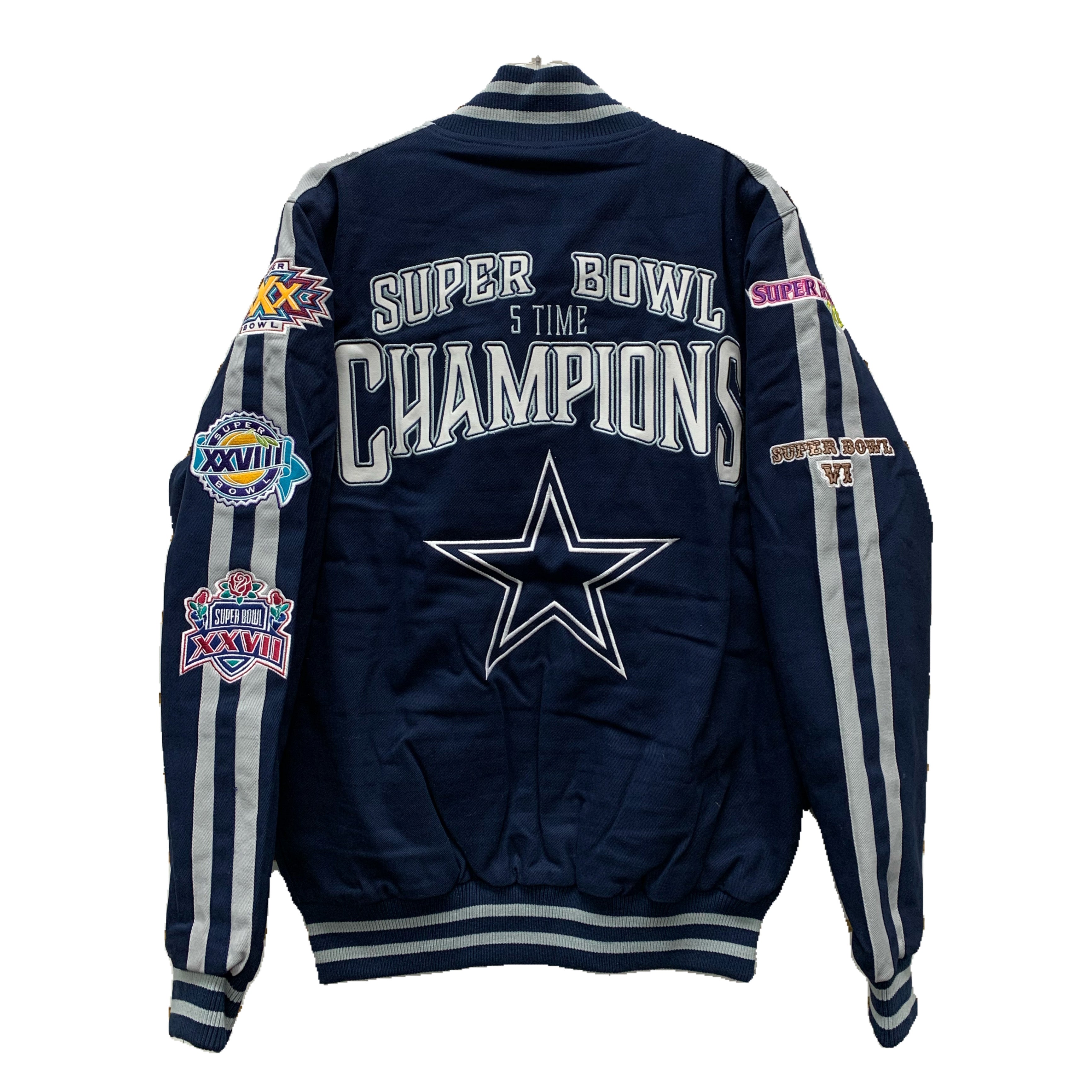 Dallas Cowboys 5 Time Super Bowl Champions Zipper Jacket