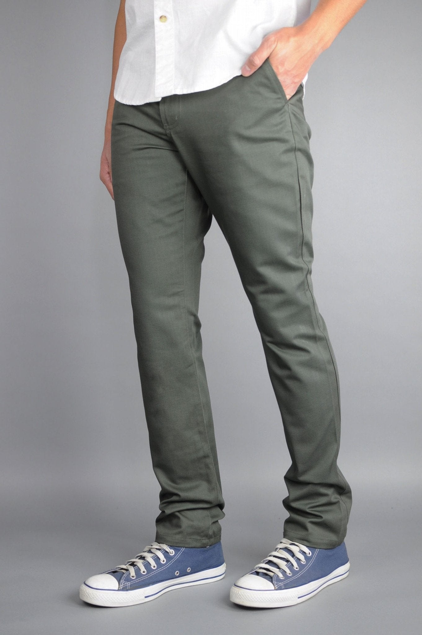 Neo Blue Jeans Army Green Chino Pants