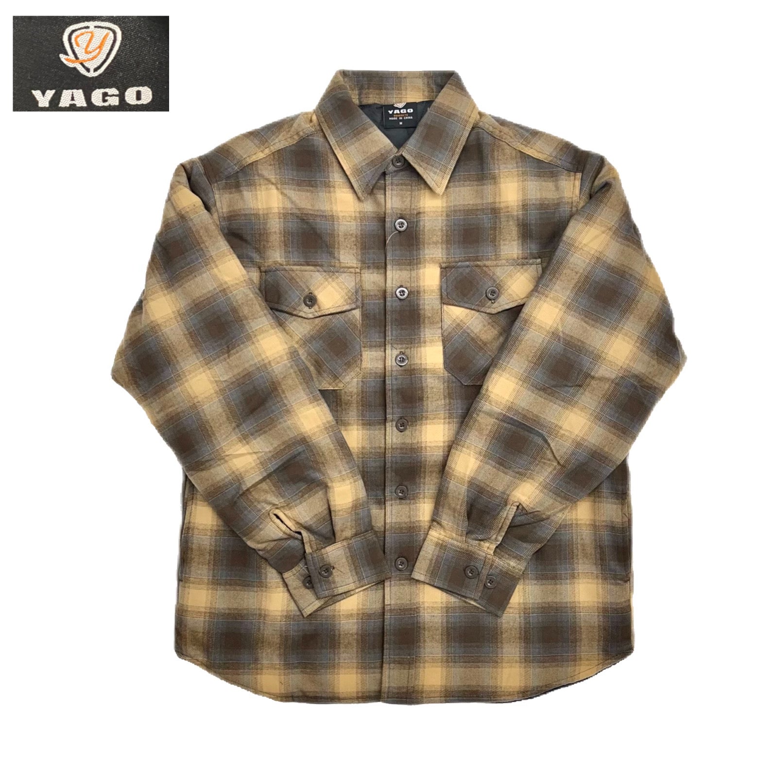 Yago Flannel Shirt Jacket with Two Side Pockets