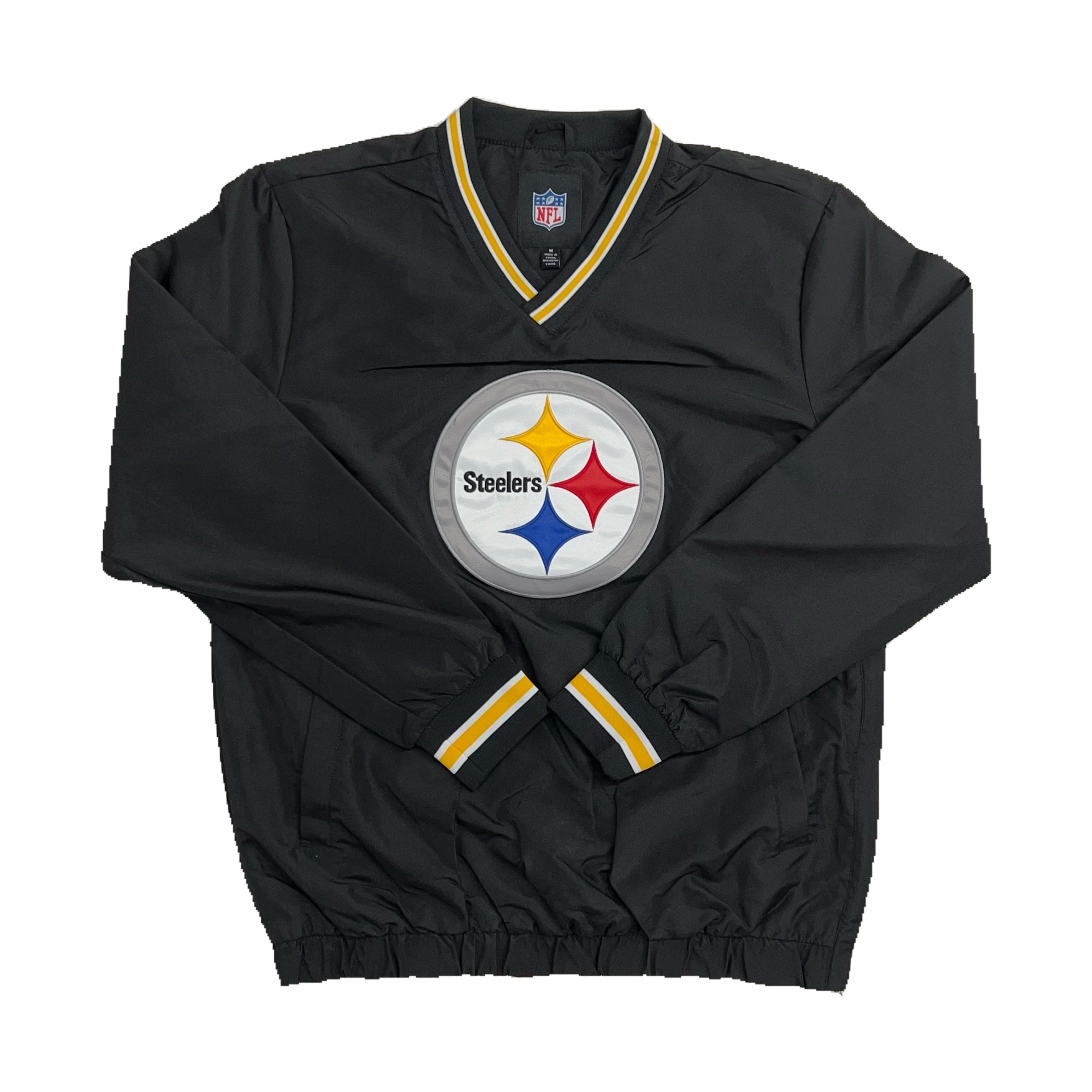 Pittsburgh Steelers Windbreaker with Pocket - Black