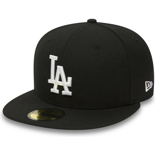 Los Angeles Dodgers New Era Black & White 59 Fifty Hat