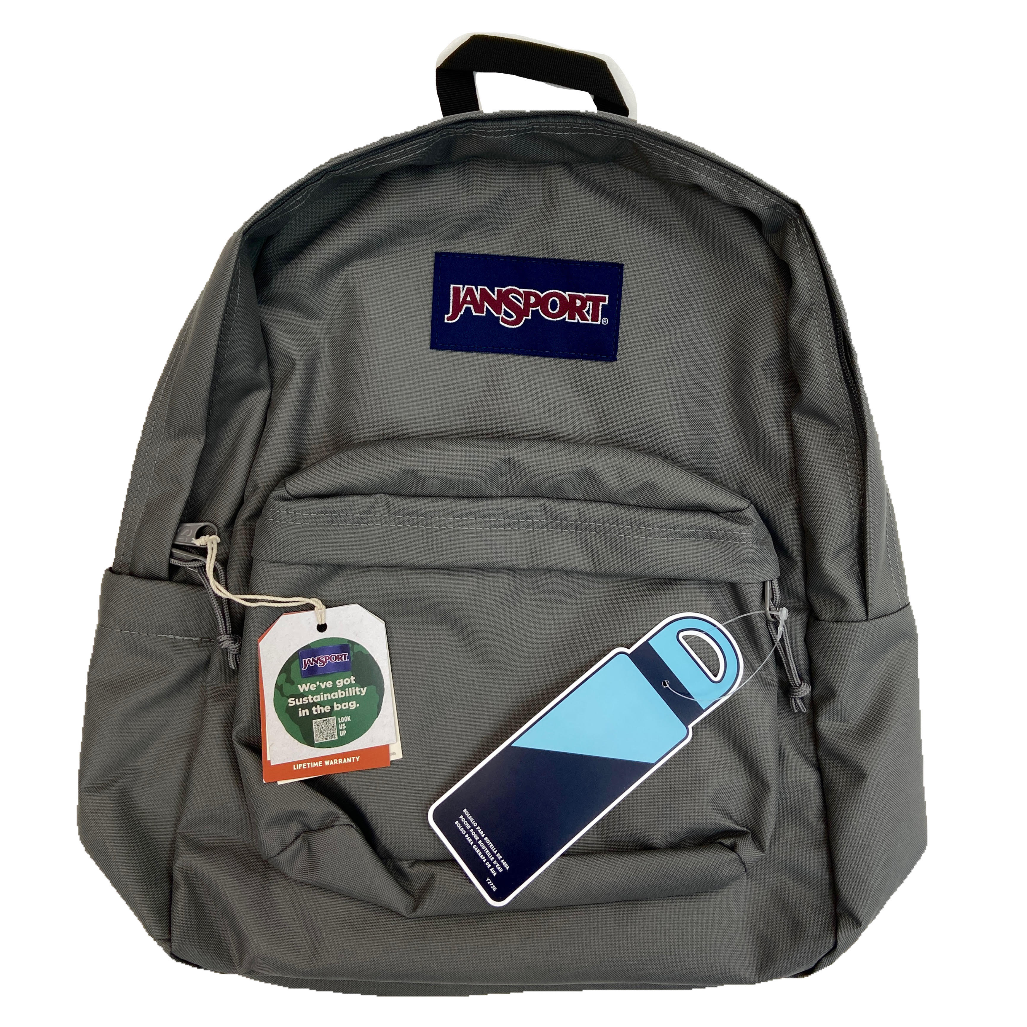 JanSport Backpack (Black/Grey/Navy/Pink)