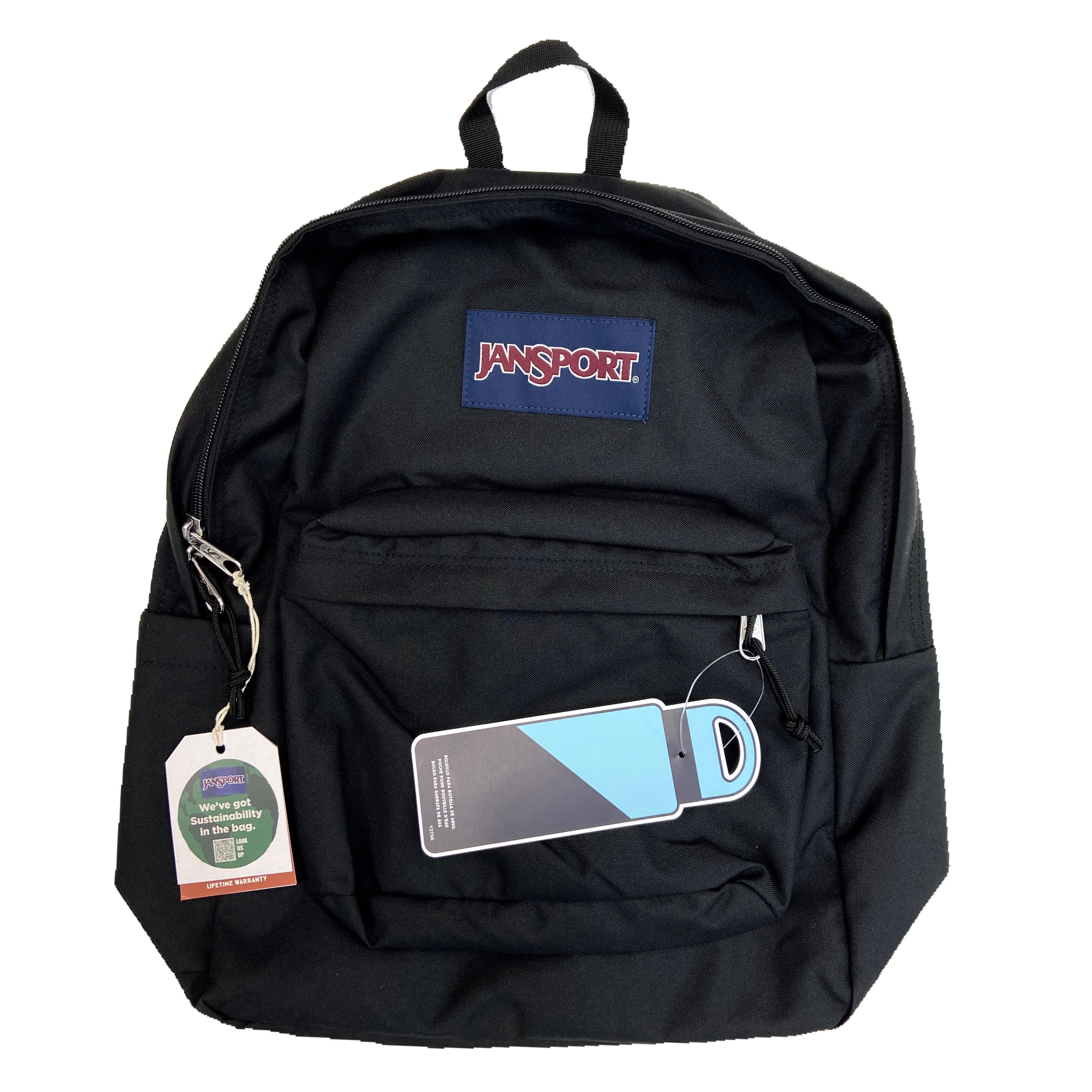 JanSport Backpack (Black/Grey/Navy/Pink)